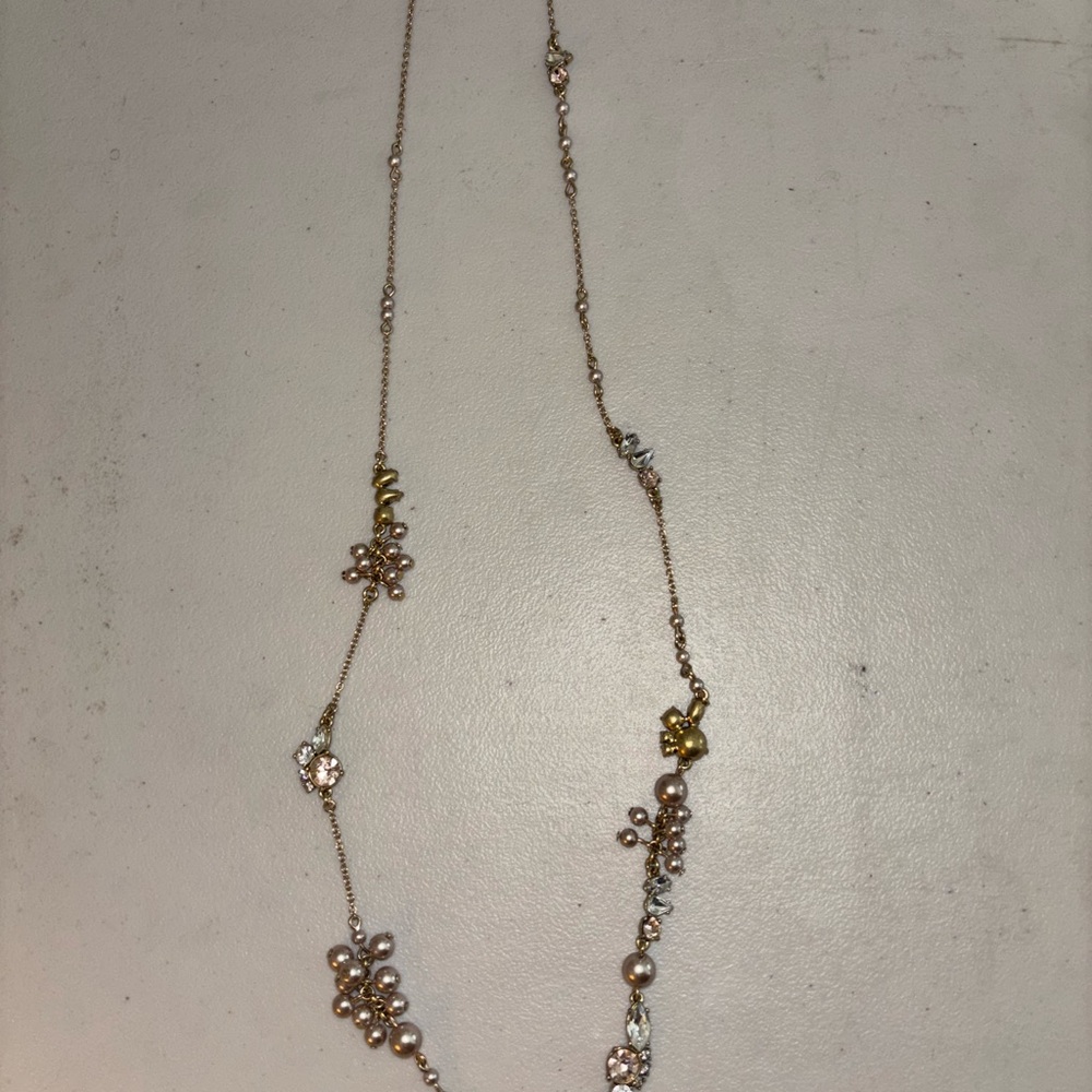 J. Crew Gold & Rose Gold Asymmetrical Necklace